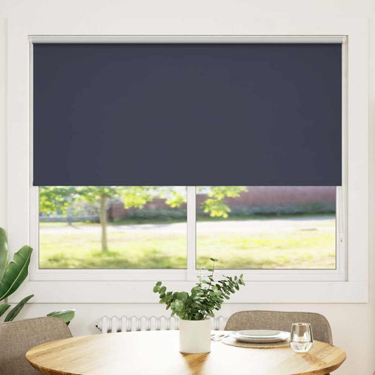 vidaXL Roller blind blackout 144,4x175 cm Fabric Width 140 cm marine