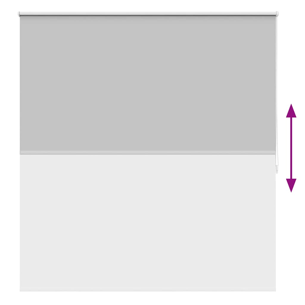 vidaXL Roller blind blackout 144.4x175 cm Fabric Width 140 cm grey
