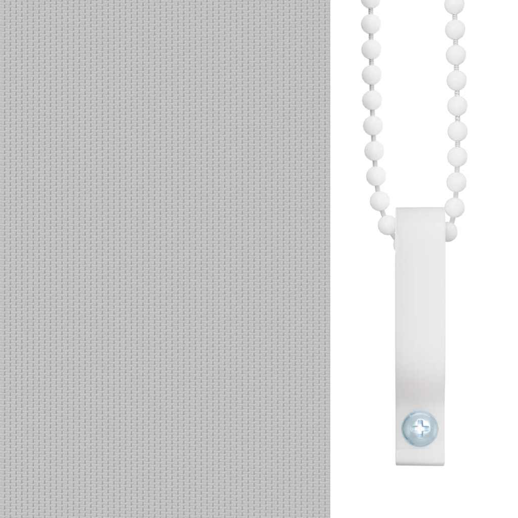 vidaXL Roller blind blackout 144.4x175 cm Fabric Width 140 cm grey