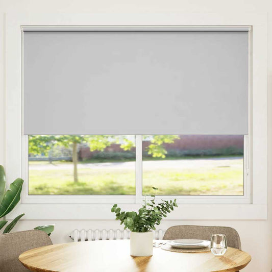 vidaXL Roller blind blackout 144,4x175 cm Fabric Width 140 cm grey