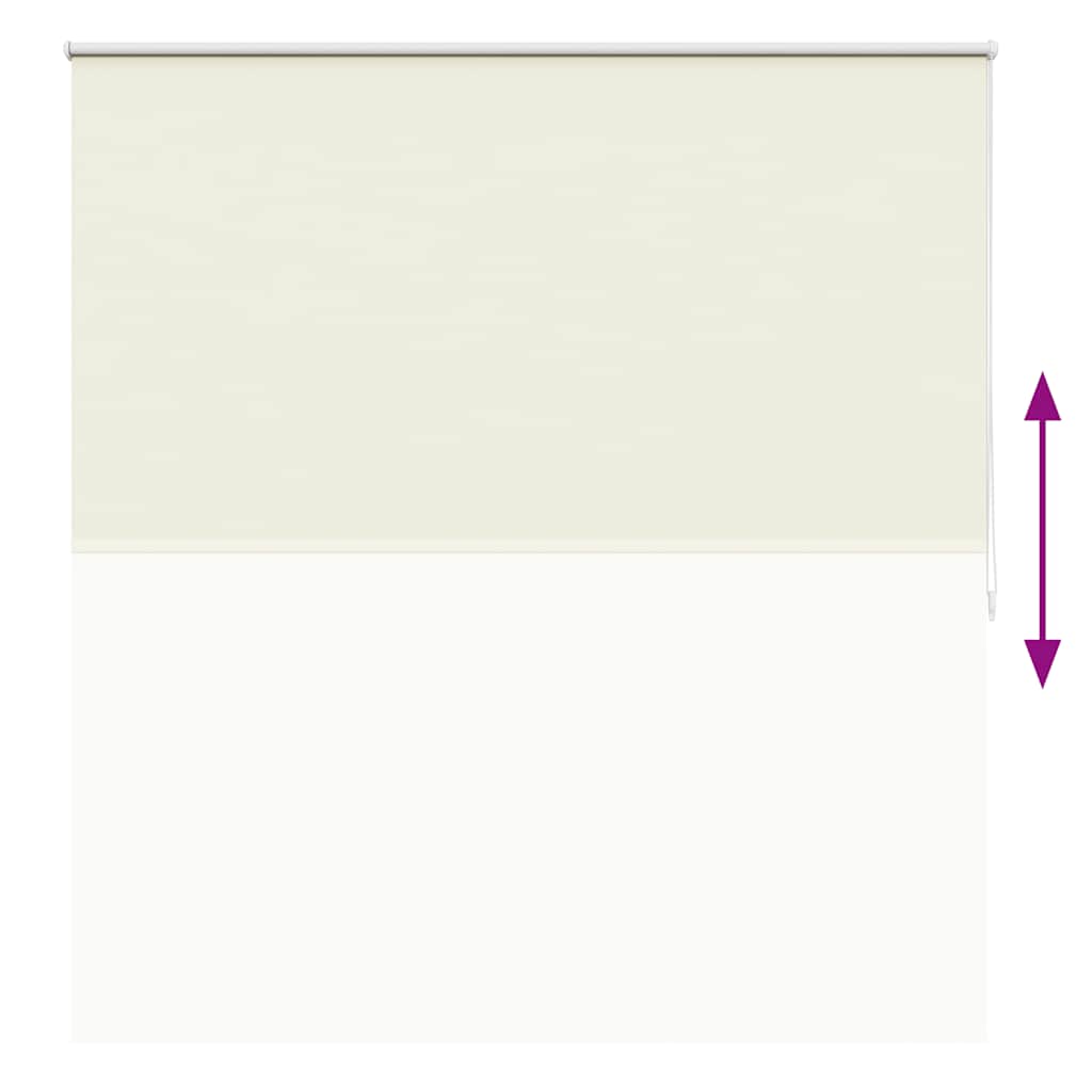 vidaXL Roller blind blackout 164.4x175 cm Fabric Width 160 cm off white