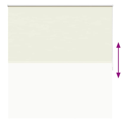 vidaXL Roller blind blackout 164.4x175 cm Fabric Width 160 cm off white