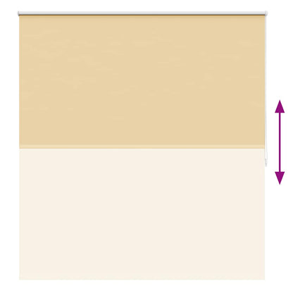 vidaXL Roller blind blackout 164.4x175 cm Fabric Width 160 cm beige