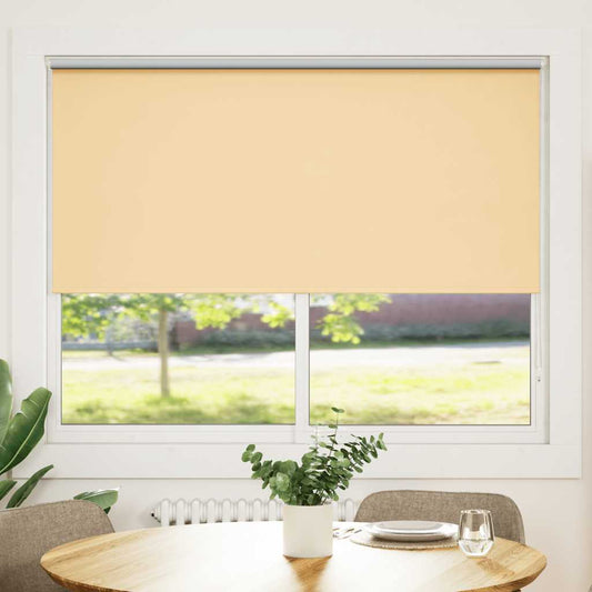vidaXL Roller blind blackout 164,4x175 cm Fabric Width 160 cm beige