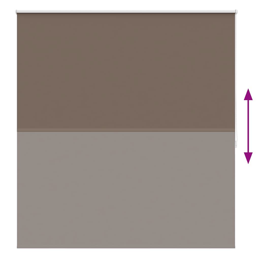 vidaXL Roller blind blackout 164.4x175 cm Fabric Width 160 cm coffee