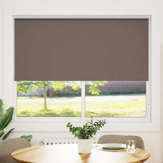 vidaXL Roller blind blackout 164,4x175 cm Fabric Width 160 cm coffee