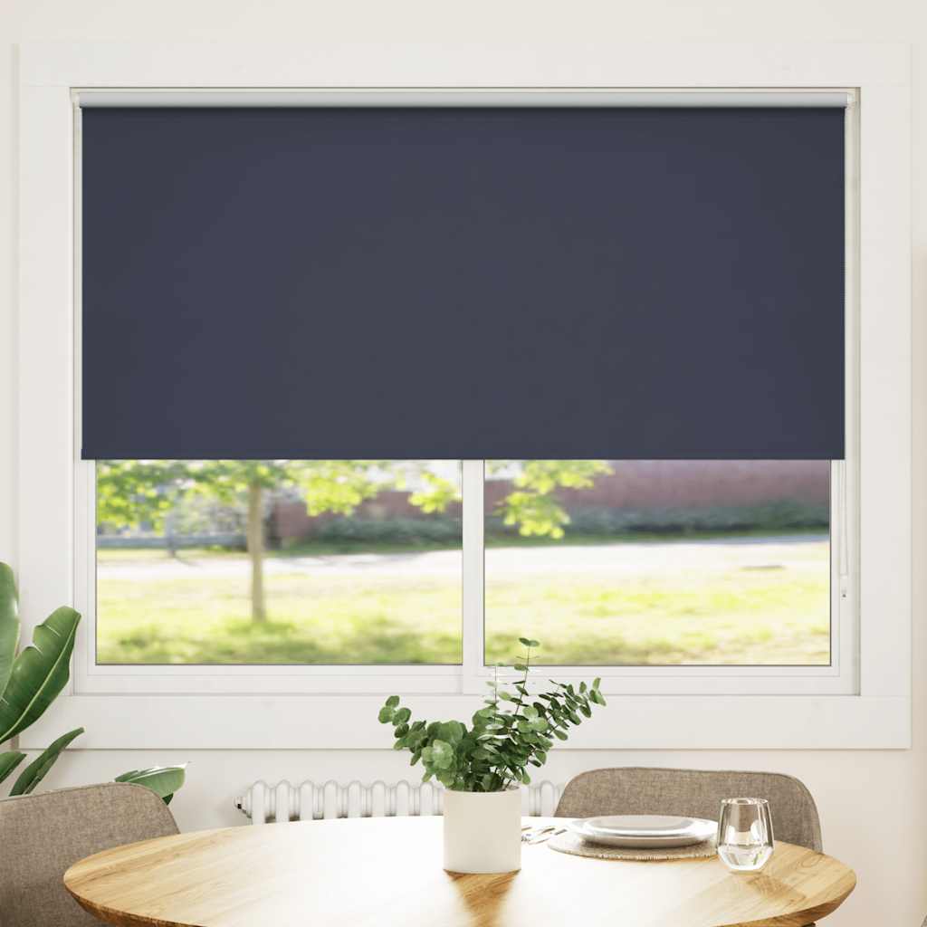 vidaXL Roller blind blackout 164,4x175 cm Fabric Width 160 cm marine