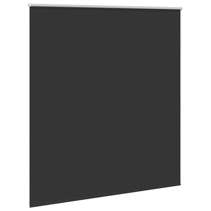 vidaXL Roller blind blackout 164,4x175 cm Fabric Width 160 cm black