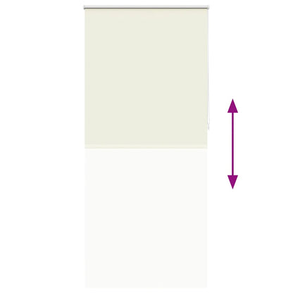 vidaXL Roller blind blackout 84.4x230 cm Fabric Width 80 cm off white