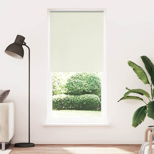 vidaXL Roller blind blackout 84,4x230 cm Fabric Width 80 cm off white