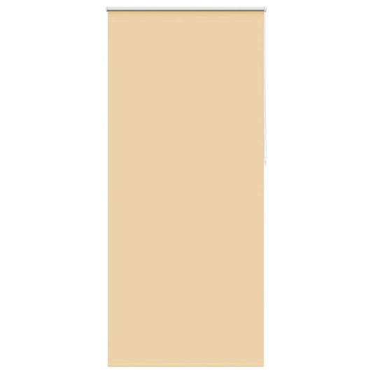 vidaXL Roller blind blackout 84,4x230 cm Fabric Width 80 cm beige
