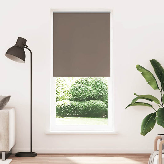 vidaXL Roller blind blackout 84,4x230 cm Fabric Width 80 cm coffee