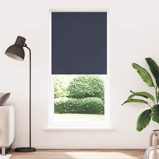 vidaXL Roller blind blackout 84,4x230 cm Fabric Width 80 cm marine