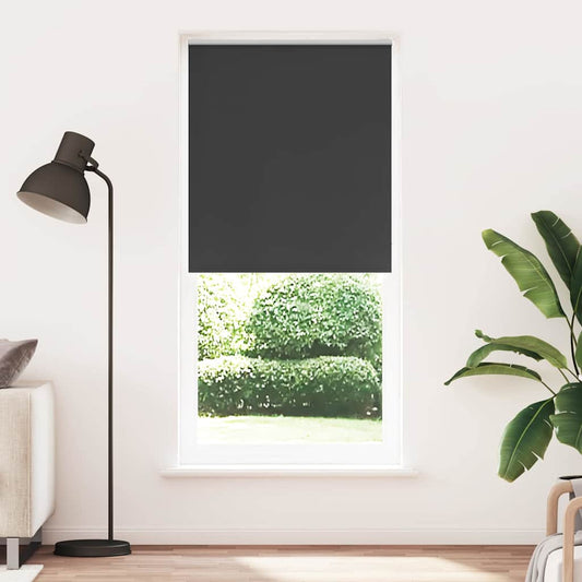 vidaXL Roller blind blackout 84,4x230 cm Fabric Width 80 cm black
