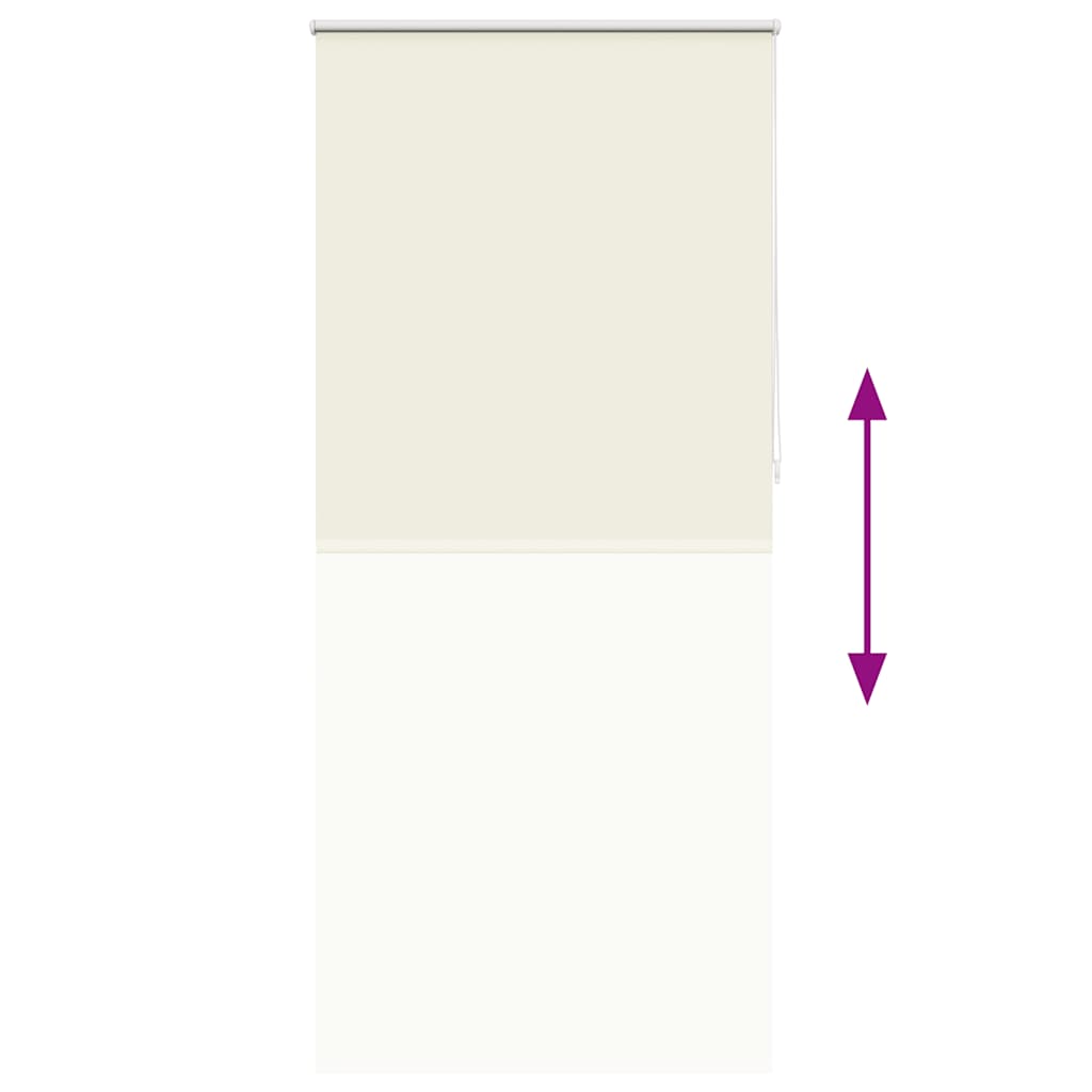 vidaXL Roller blind blackout 104.4x230 cm Fabric Width 100 cm off white