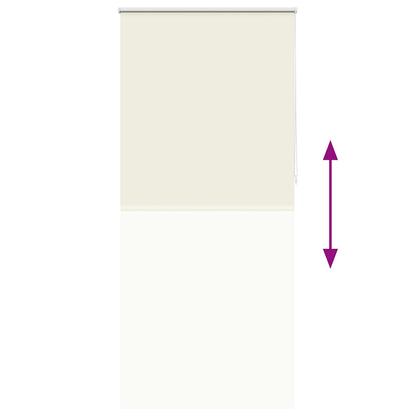 vidaXL Roller blind blackout 104.4x230 cm Fabric Width 100 cm off white