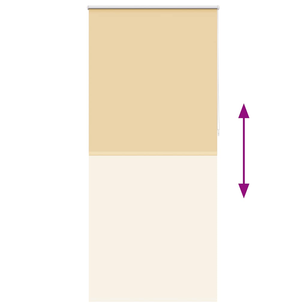 vidaXL Roller blind blackout 104.4x230 cm Fabric Width 100 cm beige