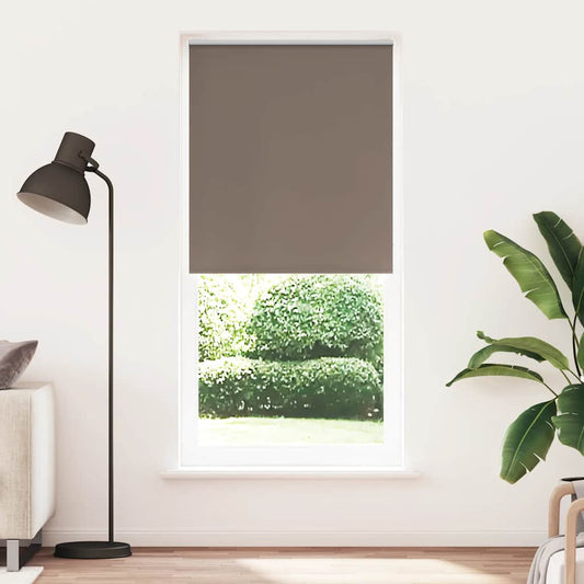 vidaXL Roller blind blackout 104,4x230 cm Fabric Width 100 cm coffee