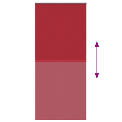 vidaXL Roller blind blackout 104.4x230 cm Fabric Width 100 cm red