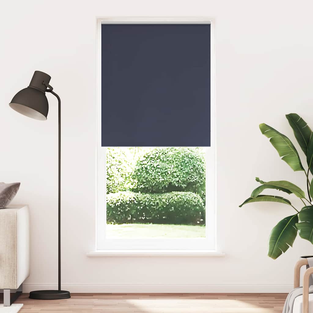 vidaXL Roller blind blackout 104,4x230 cm Fabric Width 100 cm marine
