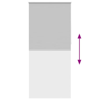 vidaXL Roller blind blackout 104.4x230 cm Fabric Width 100 cm grey