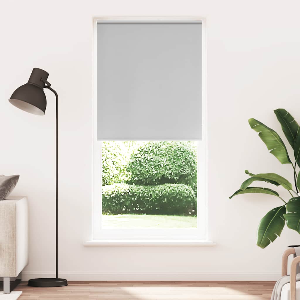 vidaXL Roller blind blackout 104,4x230 cm Fabric Width 100 cm grey