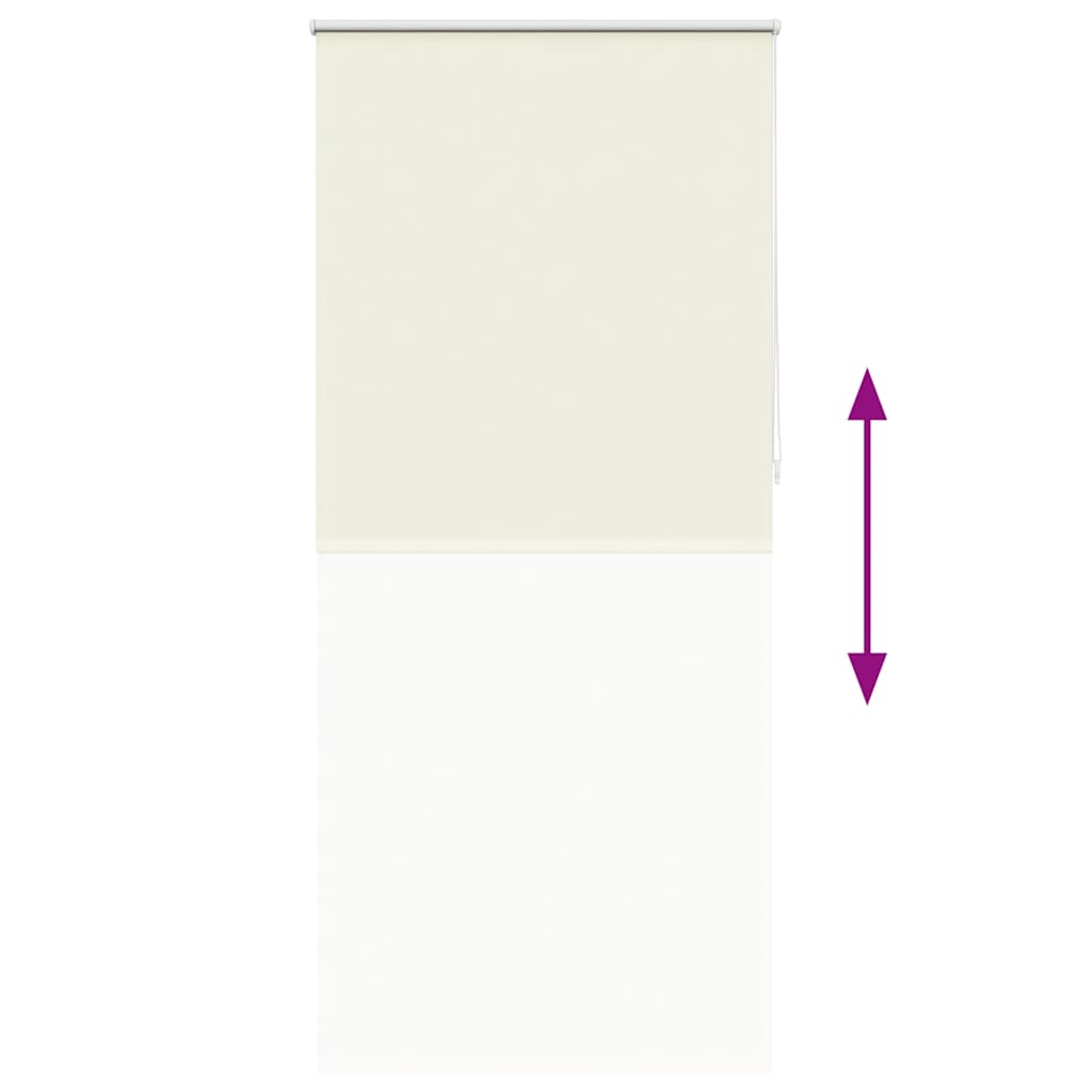 vidaXL Roller blind blackout 124.4x230 cm Fabric Width 120 cm off white