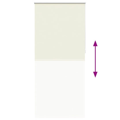 vidaXL Roller blind blackout 124.4x230 cm Fabric Width 120 cm off white