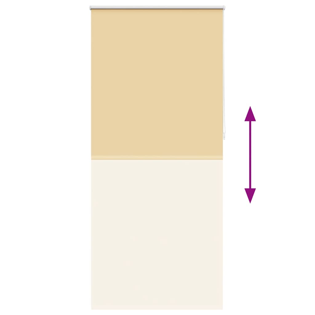 vidaXL Roller blind blackout 124.4x230 cm Fabric Width 120 cm beige