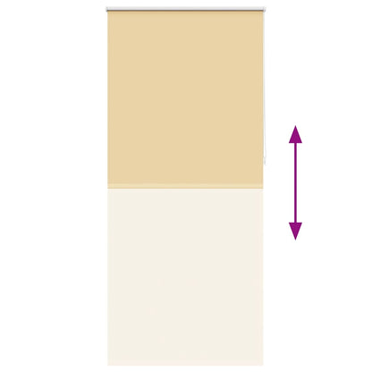 vidaXL Roller blind blackout 124.4x230 cm Fabric Width 120 cm beige