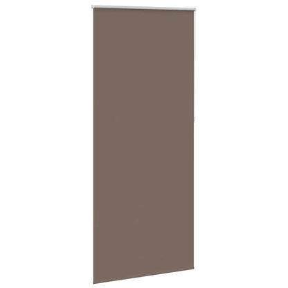 vidaXL Roller blind blackout 124,4x230 cm Fabric Width 120 cm coffee