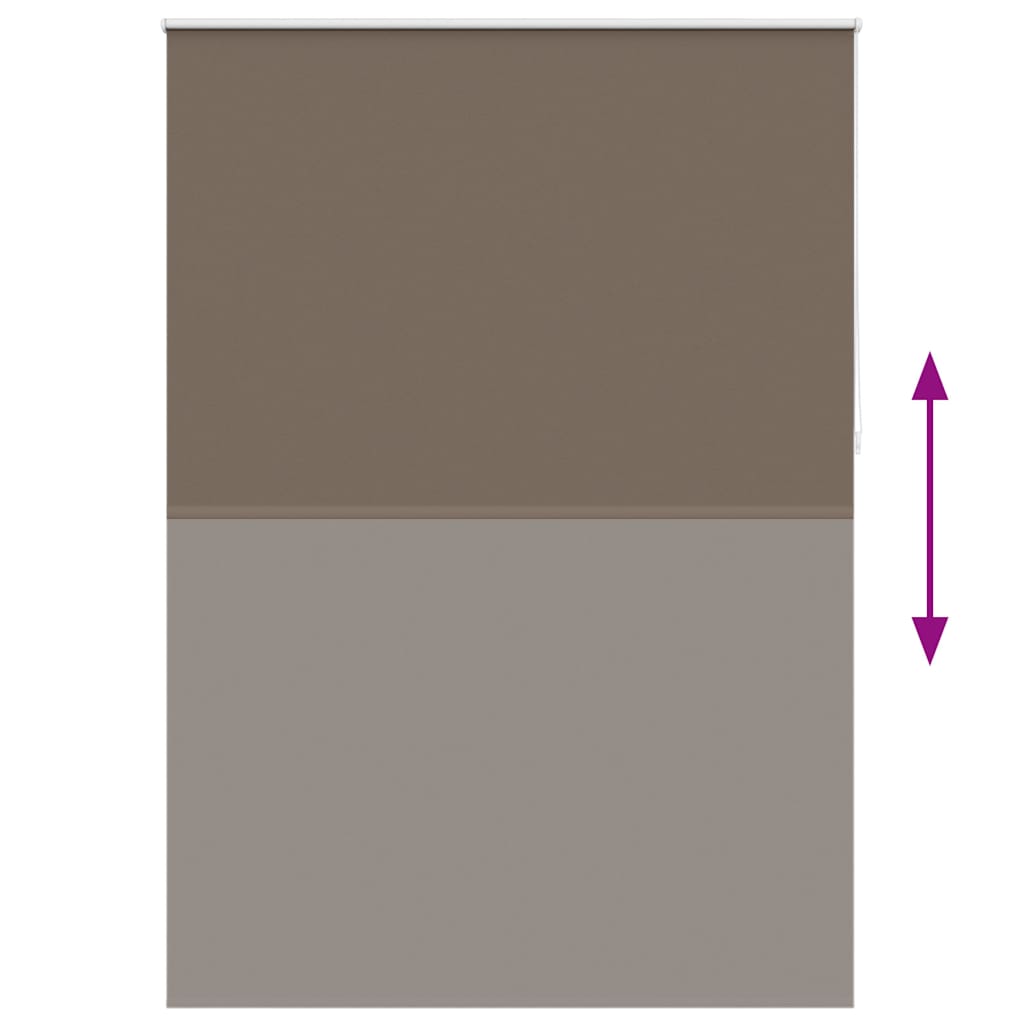 vidaXL Roller blind blackout 144.4x230 cm Fabric Width 140 cm coffee