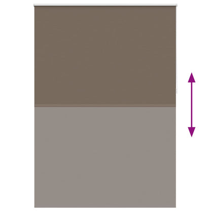 vidaXL Roller blind blackout 144.4x230 cm Fabric Width 140 cm coffee