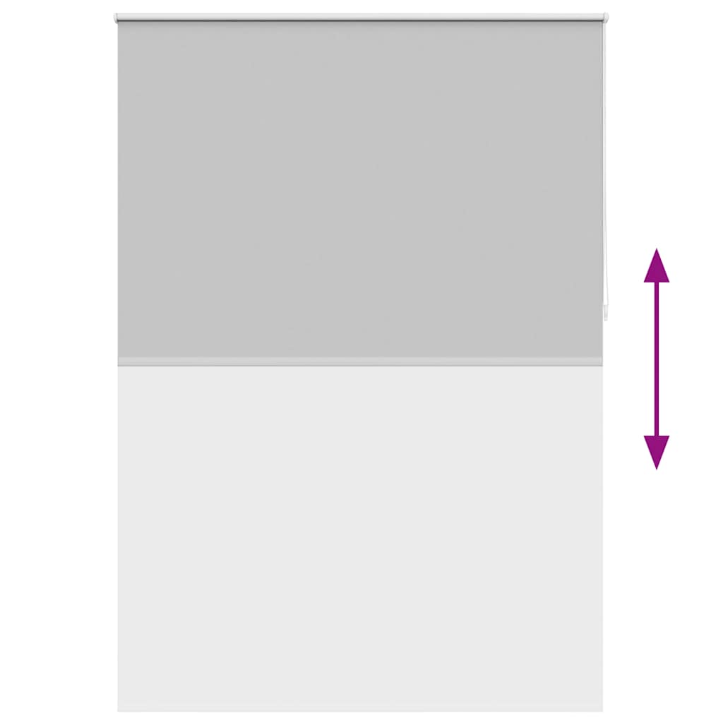 vidaXL Roller blind blackout 144.4x230 cm Fabric Width 140 cm grey