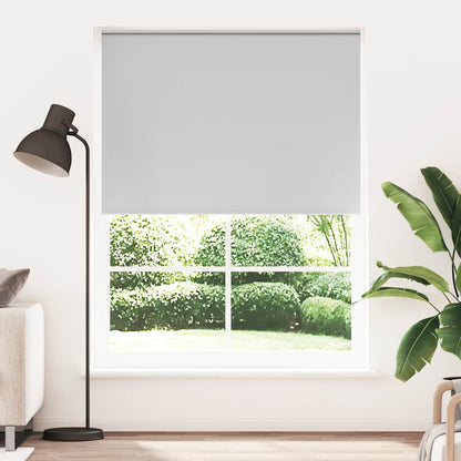 vidaXL Roller blind blackout 144,4x230 cm Fabric Width 140 cm grey