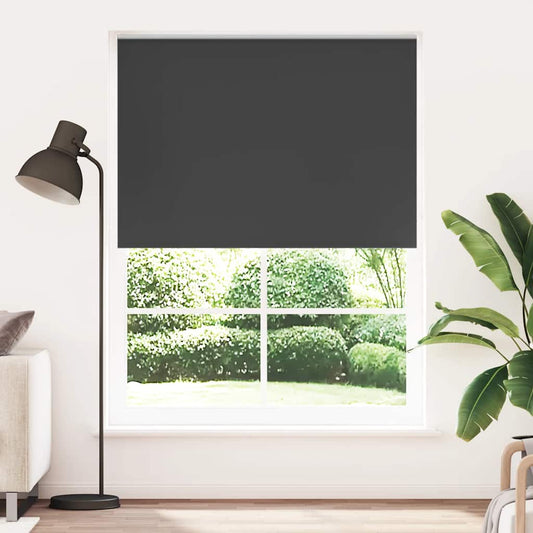 vidaXL Roller blind blackout 144,4x230 cm Fabric Width 140 cm black
