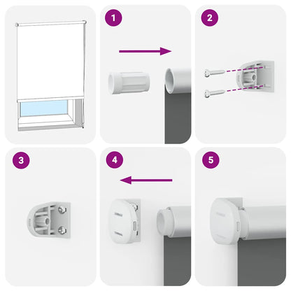 Roller Blind Blackout 160 x 230 cm off White