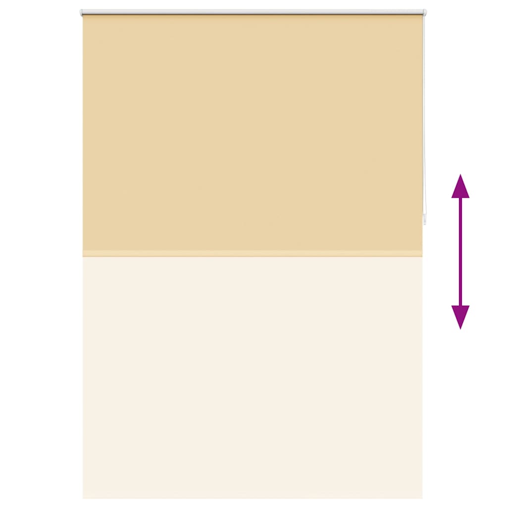 vidaXL Roller blind blackout 164.4x230 cm Fabric Width 160 cm beige