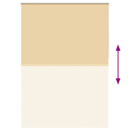 vidaXL Roller blind blackout 164.4x230 cm Fabric Width 160 cm beige