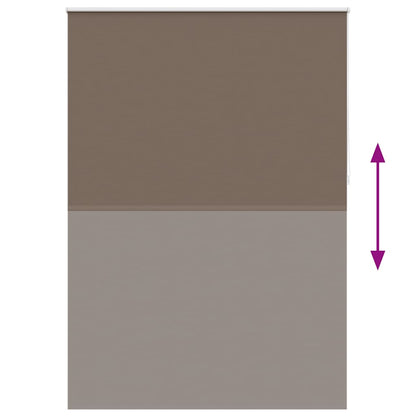 vidaXL Roller blind blackout 164.4x230 cm Fabric Width 160 cm coffee