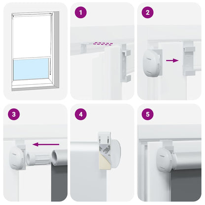 vidaXL Roller Blind Blackout 160 x 230 cm Grey