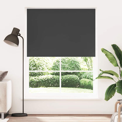 vidaXL Roller blind blackout 164,4x230 cm Fabric Width 160 cm black