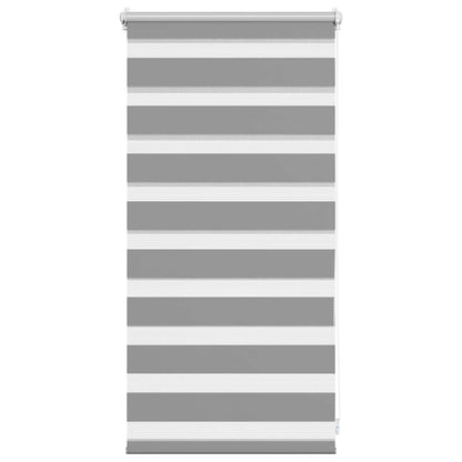 vidaXL Zebra blind 40.9x100 cm Fabric Width 36.7 cm grey