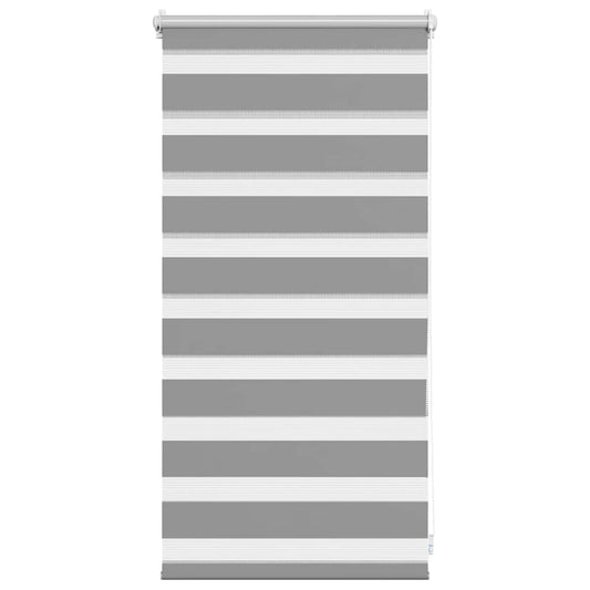 vidaXL Zebra blind 40.9x100 cm Fabric Width 36.7 cm grey