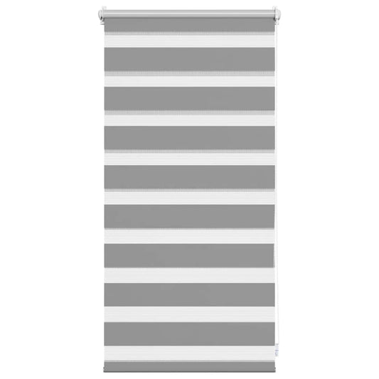 vidaXL Zebra blind 40,9x100 cm Fabric Width 36,7 cm grey