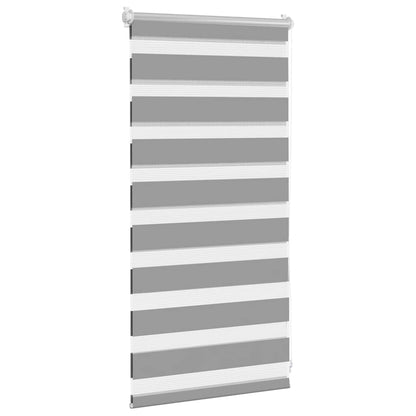 vidaXL Zebra blind 40.9x100 cm Fabric Width 36.7 cm grey