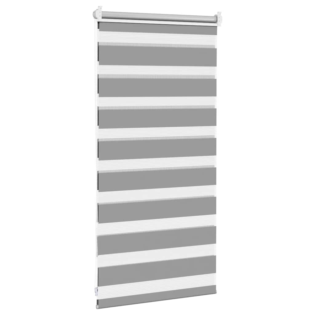 vidaXL Zebra blind 40.9x100 cm Fabric Width 36.7 cm grey