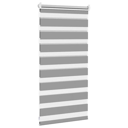 vidaXL Zebra blind 40.9x100 cm Fabric Width 36.7 cm grey