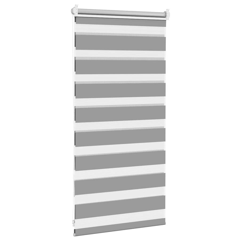 vidaXL Zebra blind 40,9x100 cm Fabric Width 36,7 cm grey