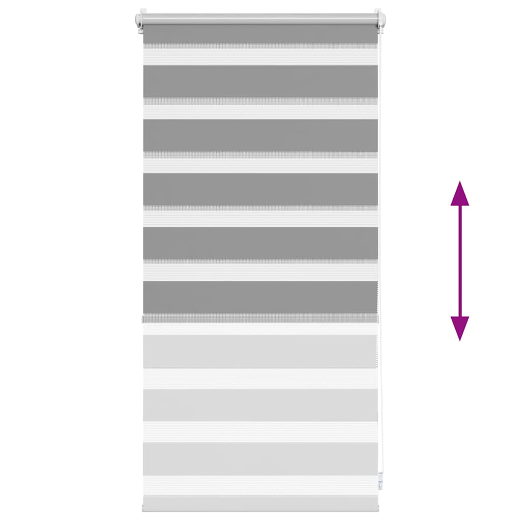 vidaXL Zebra blind 40,9x100 cm Fabric Width 36,7 cm grey